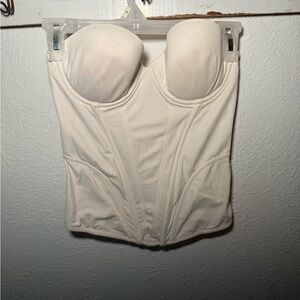 Elegant Cream Bustier Top